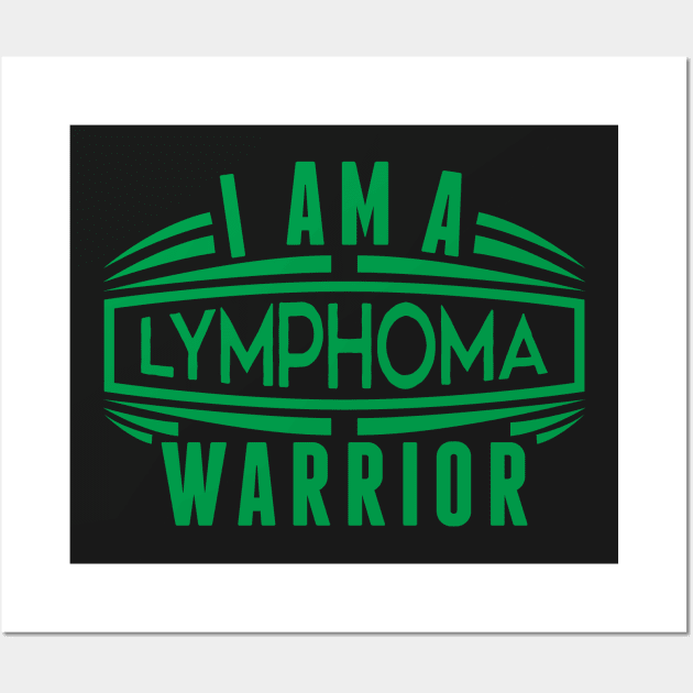 Lymphoma Warrior Shirt for Cancer Patients in Premium Shirt Wall Art by mangobanana